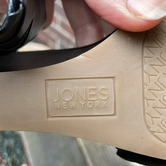 JONES NEW YORK | Iris | Woven |Slip On |Wedge |Black |Square Toe |Mule |Size 7.5 - Picture 10 of 14